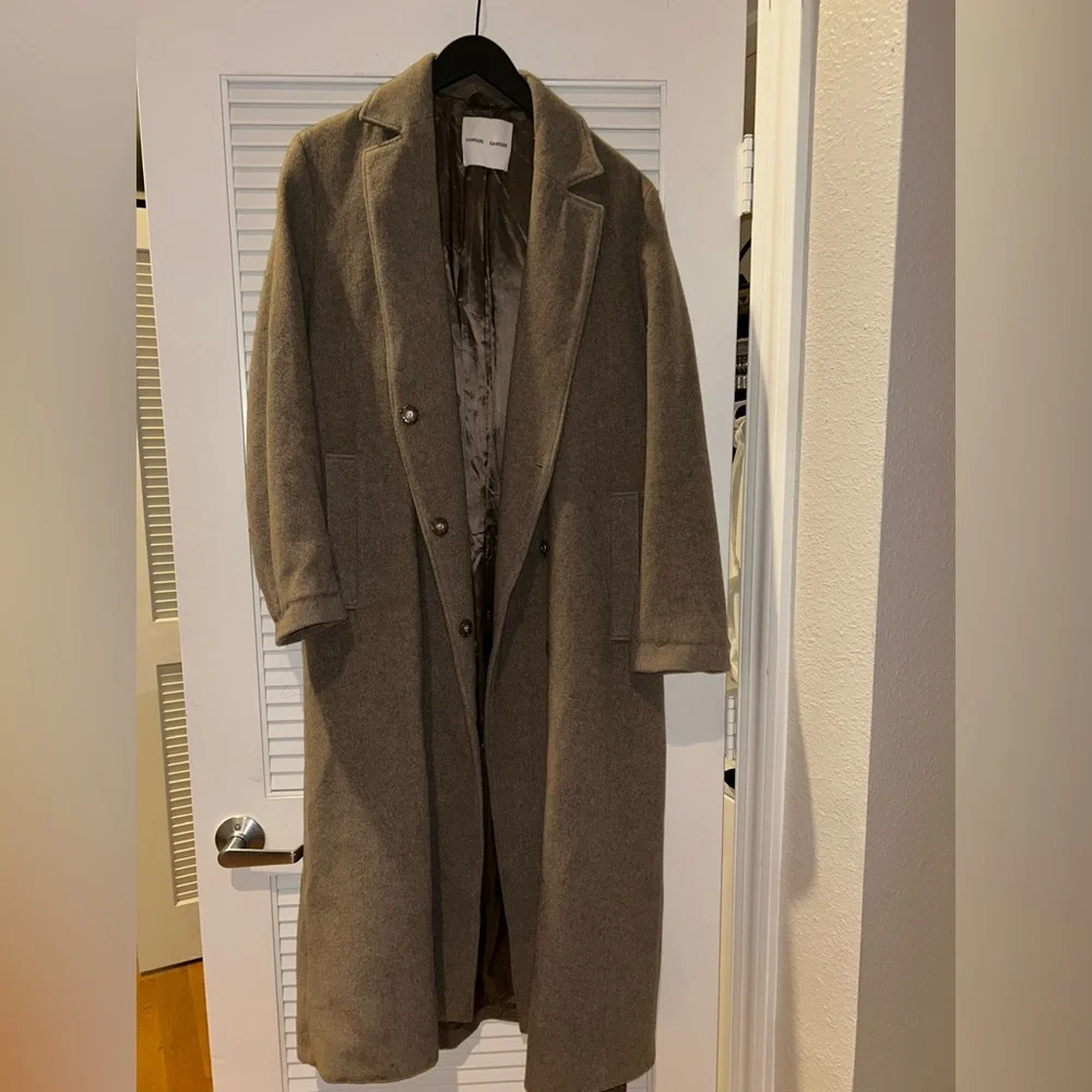 SAMSOE ASTRID COAT TAUPE - Picture 1 of 3